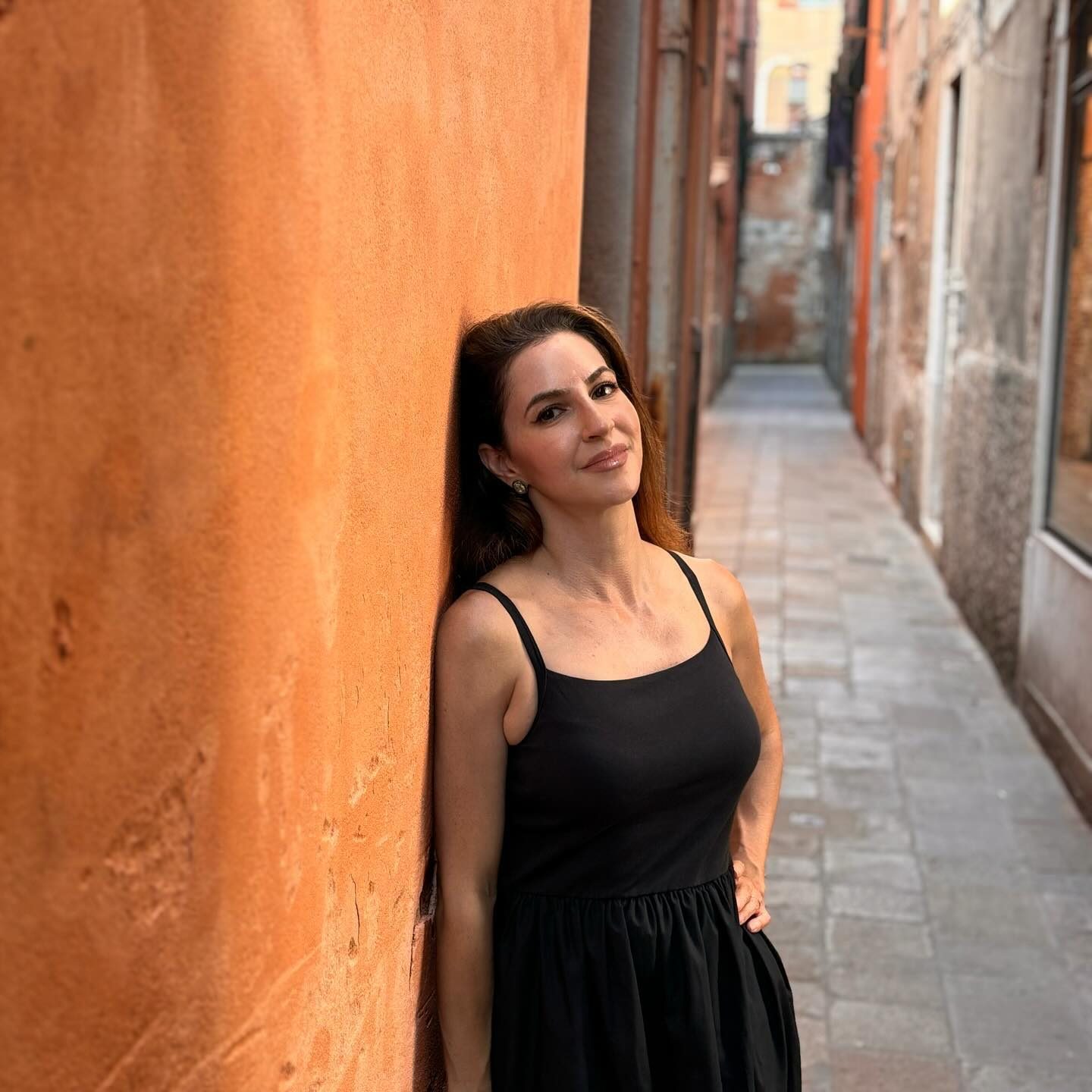 Iva Perez in a Venice street
